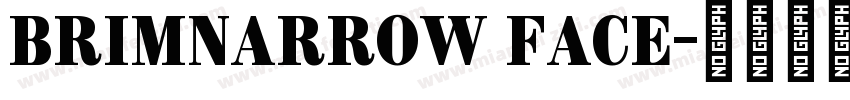 BrimNarrow Face字体转换